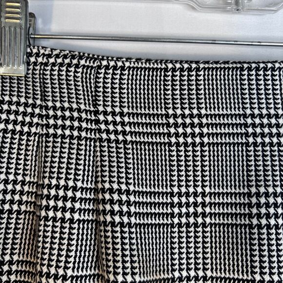 Norton McNaughton VTG Black White Houndstooth Plaid Straight Skirt Size 10 - Picture 3 of 7